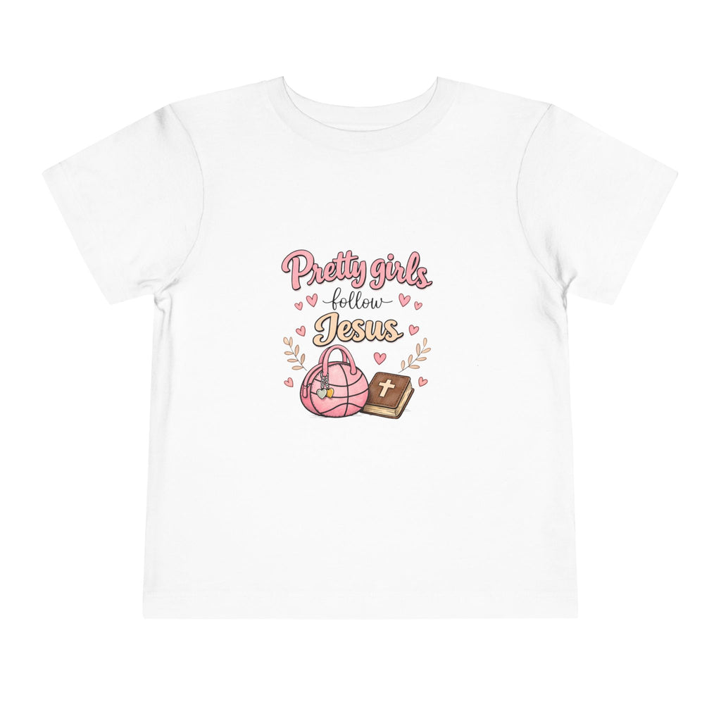 Pretty Girls Follow Jesus Toddler Tee