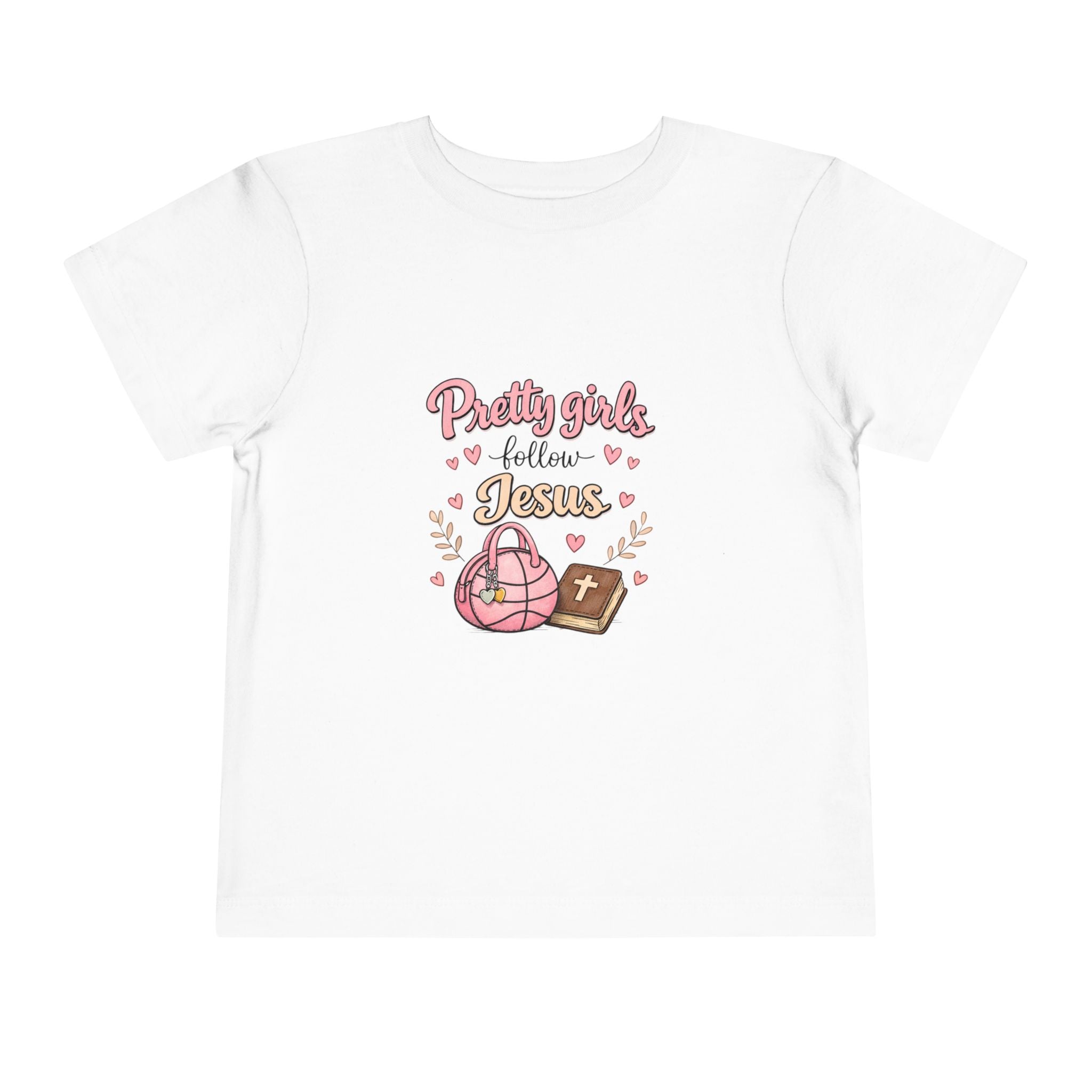 Pretty Girls Follow Jesus Toddler Tee
