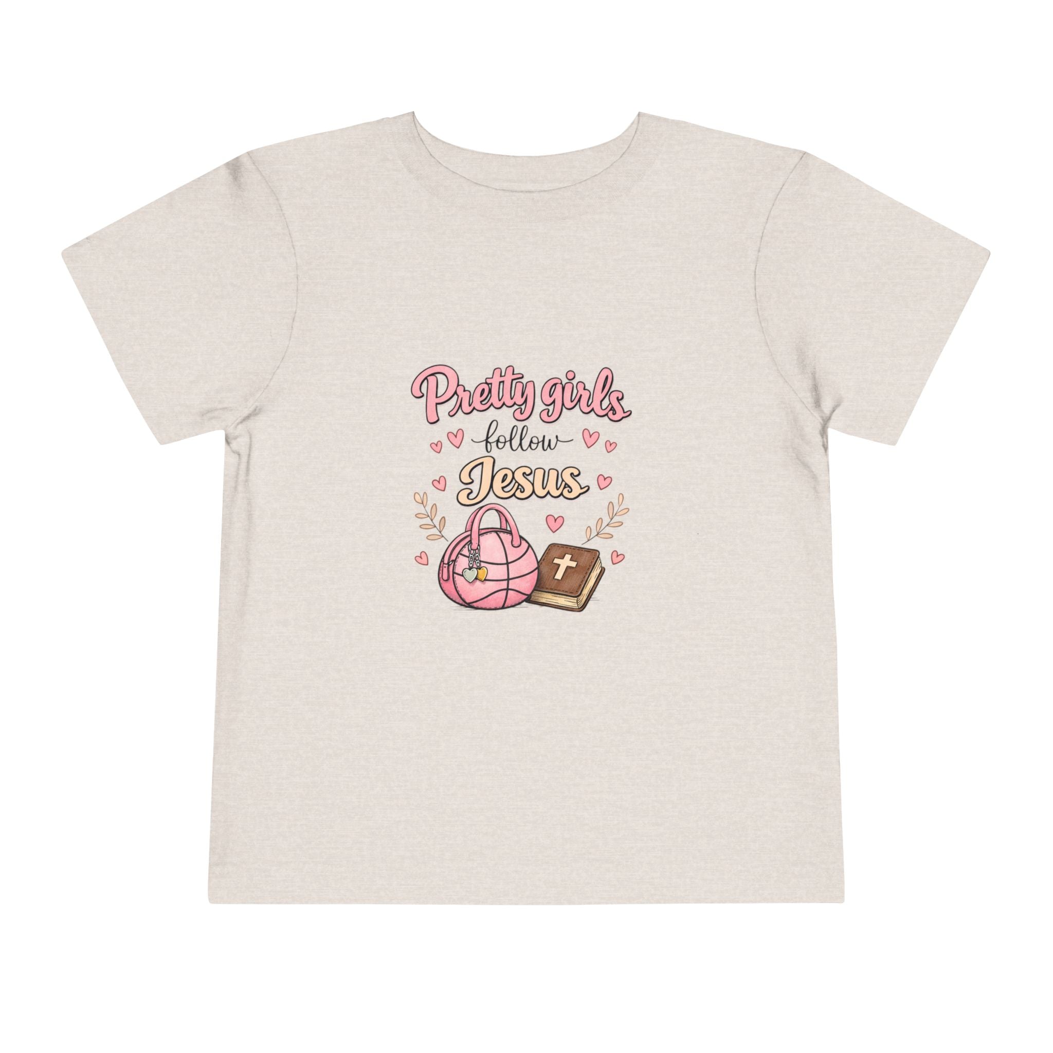 Pretty Girls Follow Jesus Toddler Tee