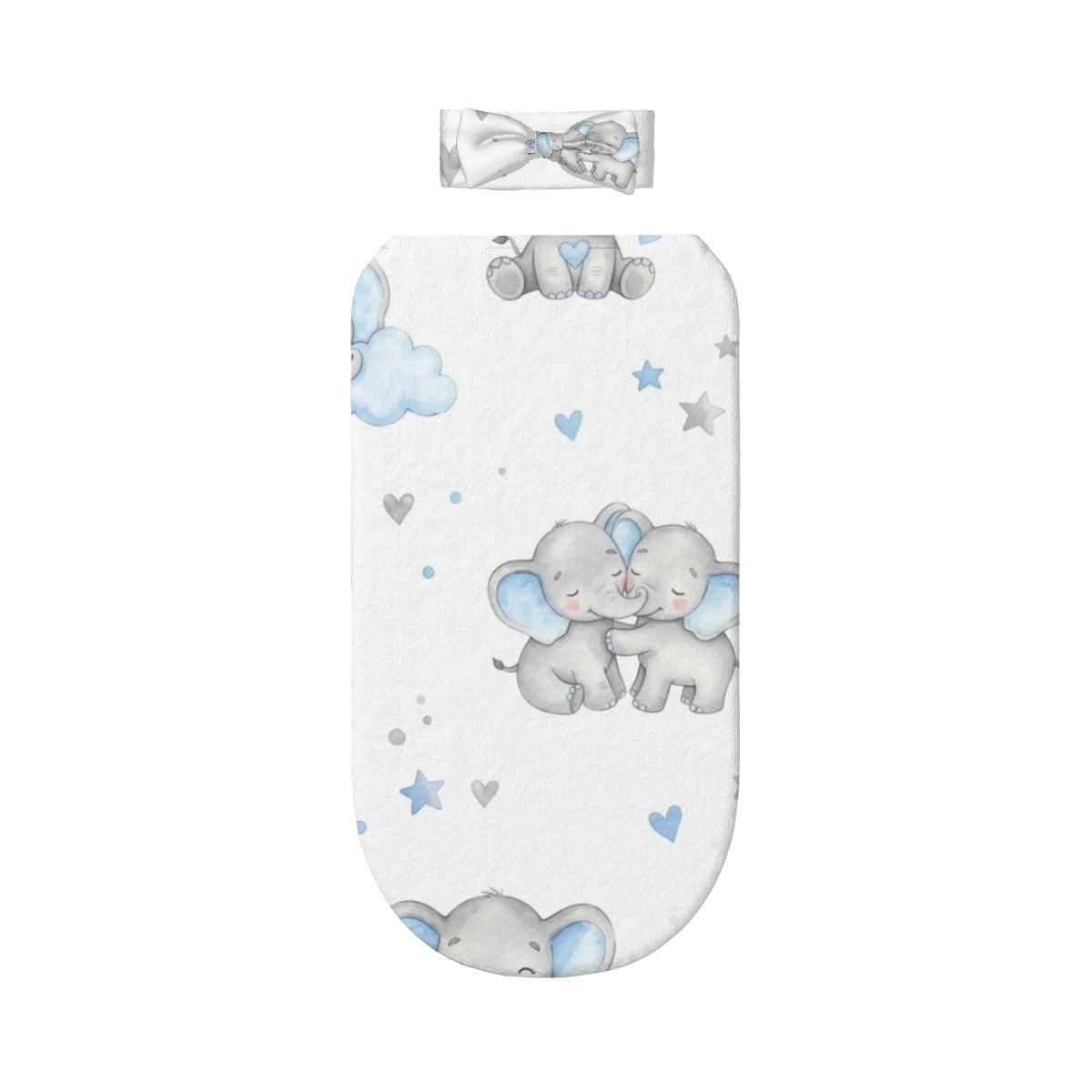 Baby Swaddle Sack & Bow Headband Set | Ultraplush Newborn Blanket (0–6 Months)