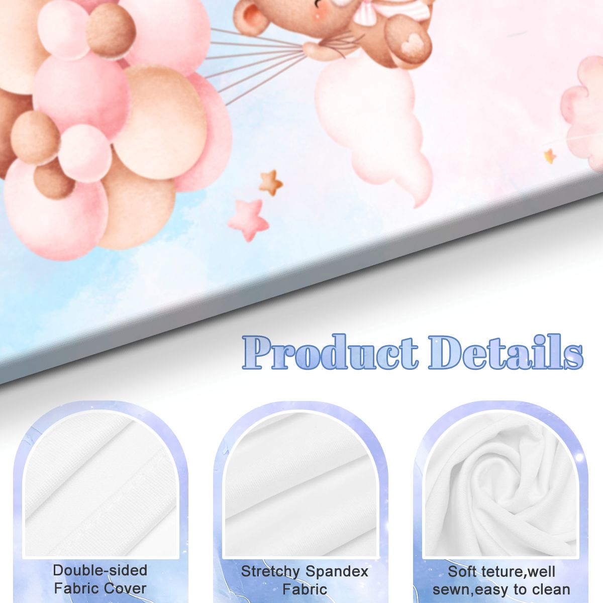 Arched Backdrop Cover for Baby Girl Shower | Custom Baby Name Cover