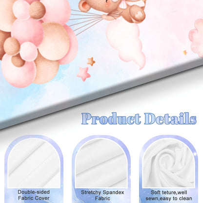 Arched Backdrop Cover for Baby Girl Shower | Custom Baby Name Cover