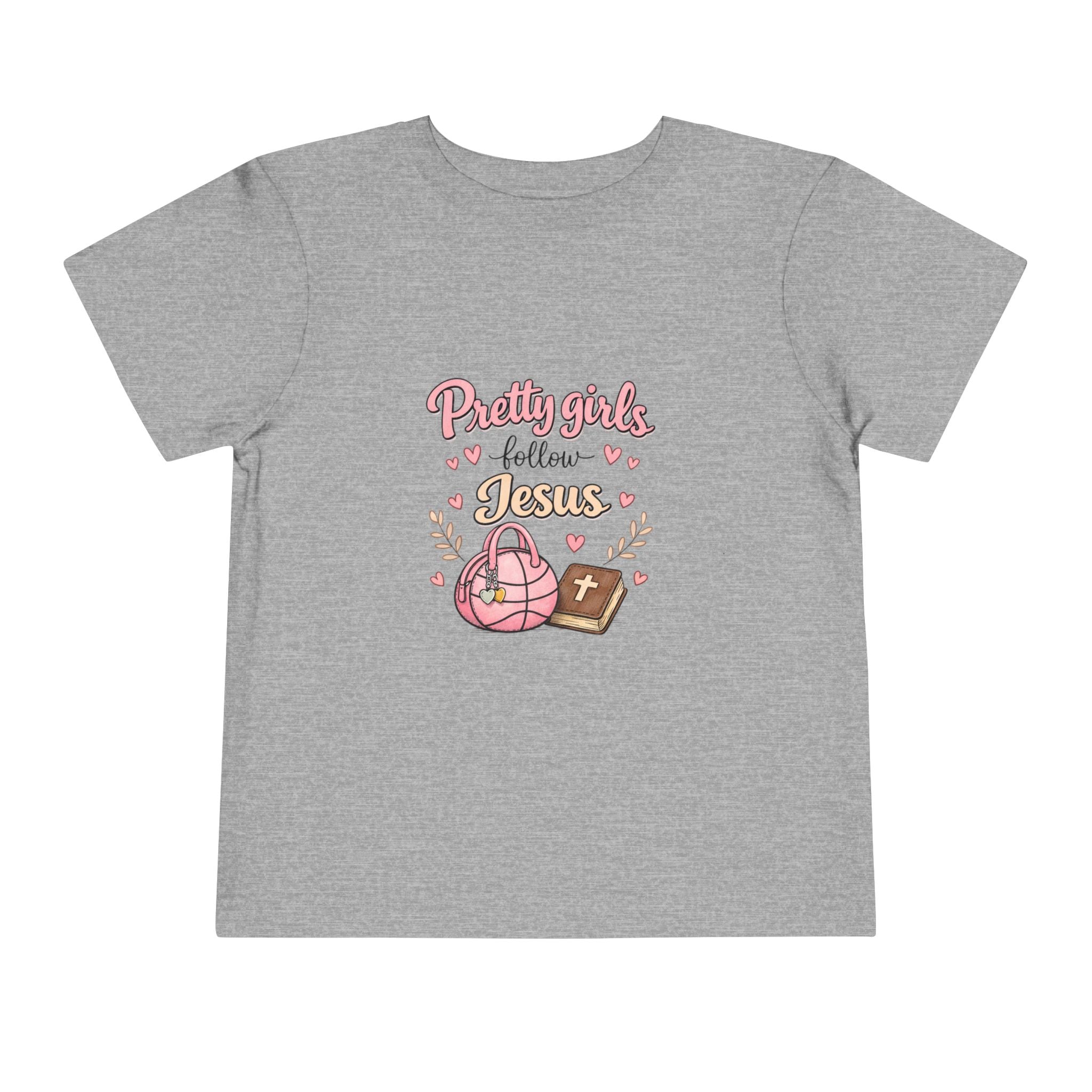 Pretty Girls Follow Jesus Toddler Tee