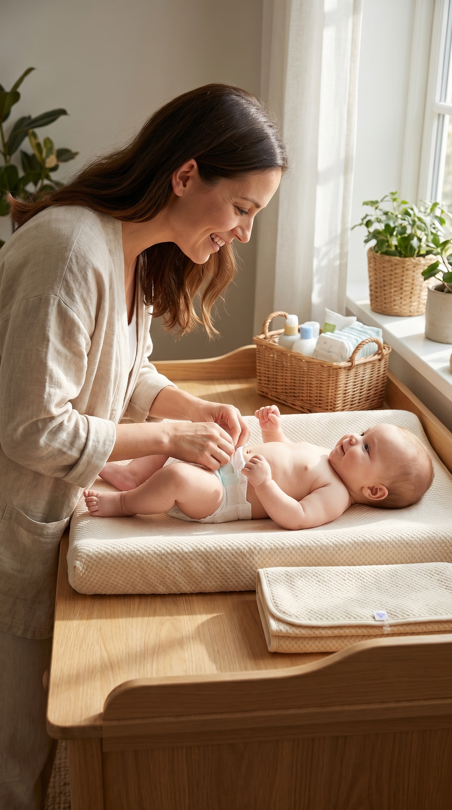 Organic Cotton 3D Waterproof Baby Diaper Pad, Washable