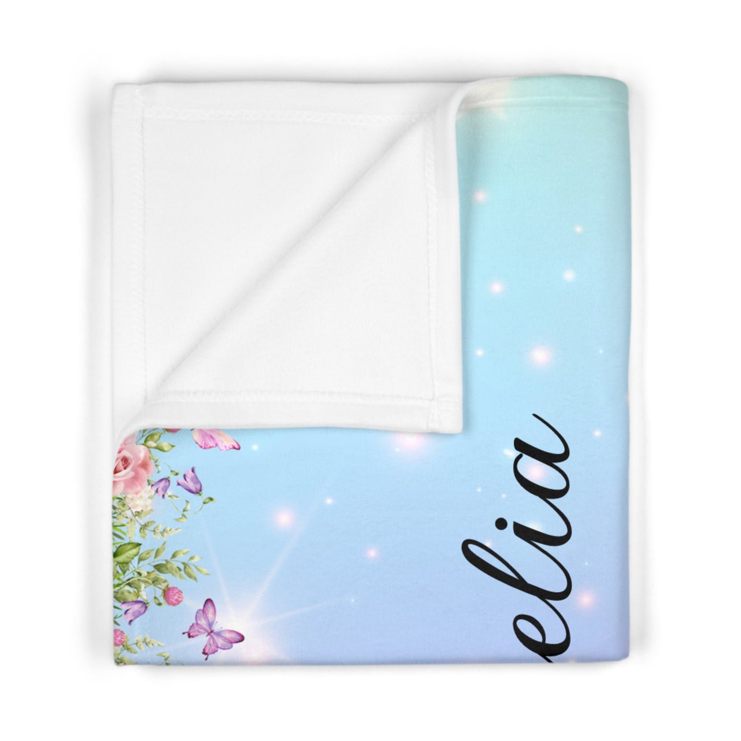 Personalized Baby Blanket | Unicorn Pastel Fleece with Custom Name