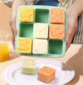 Bear Paws- Silicone Ice Cube Tray for Freezer Cute Bear-themed Baby Food Freezer Tray with Lid BPA-Free Perfect for Homemade Baby Food Vegetables Fruit Purees and Breast Milk (9 slots each 1 ounce)
