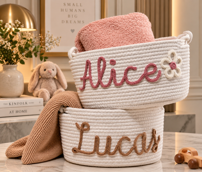 Personalized Nursery Basket 🧺
