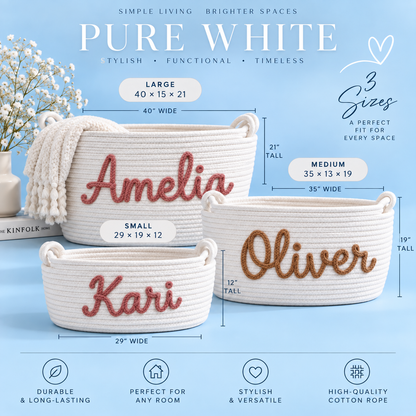 Personalized Nursery Basket 🧺