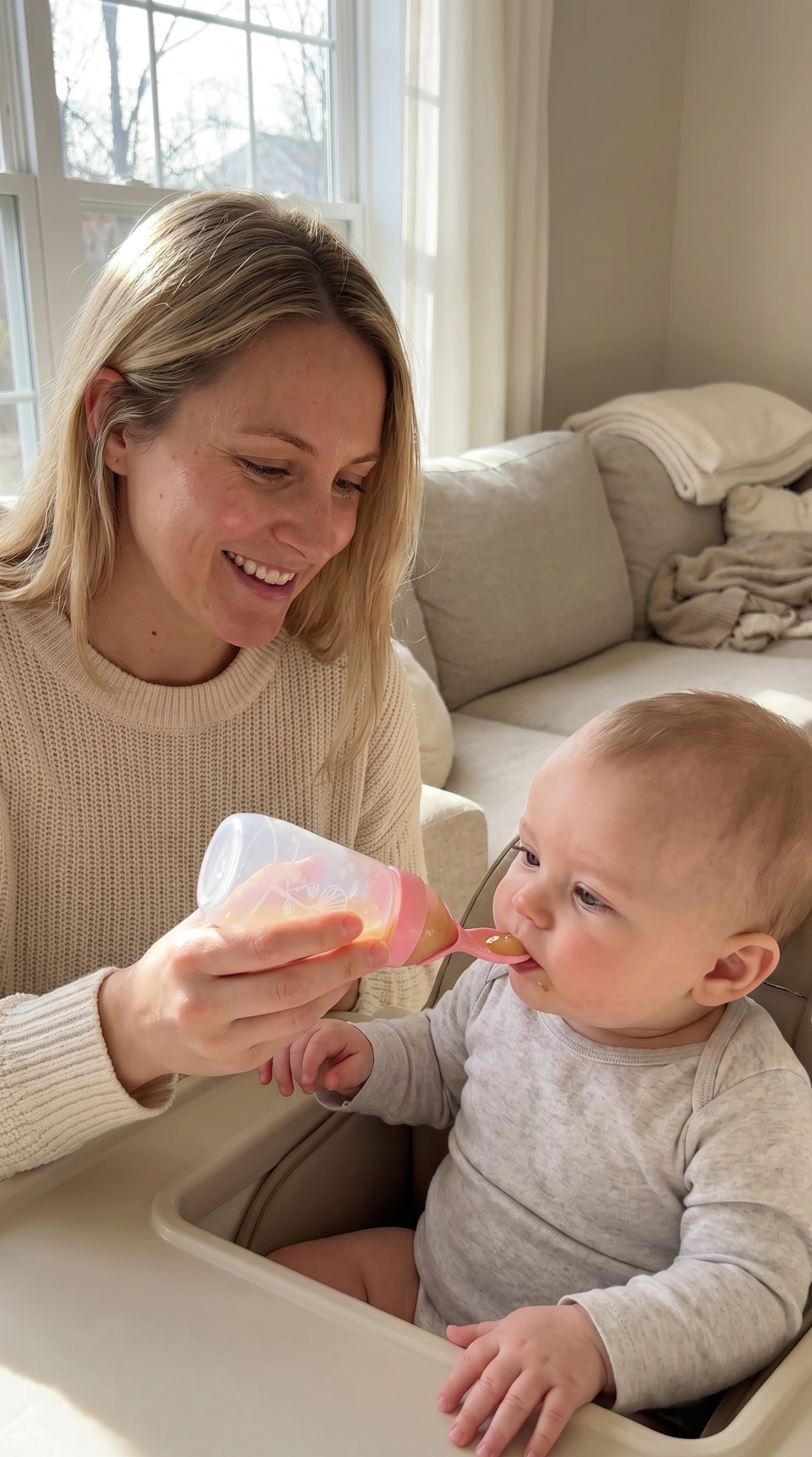 Silicone Squeeze Bottle for Baby Rice Cereal