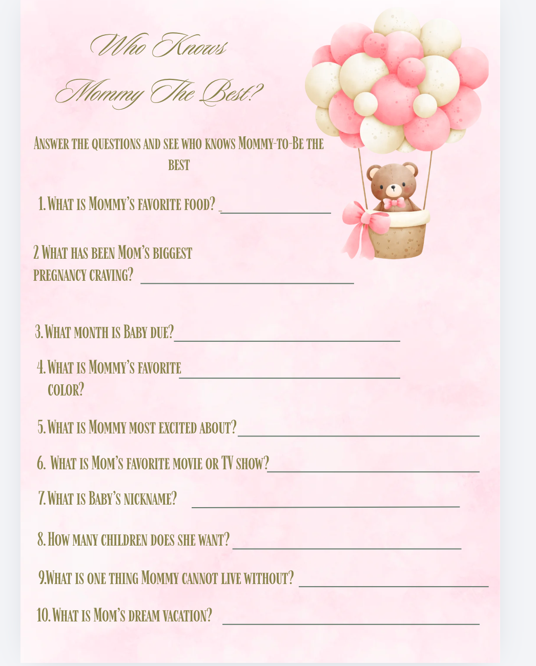 The Sweetest Baby Shower Celebration Bundle