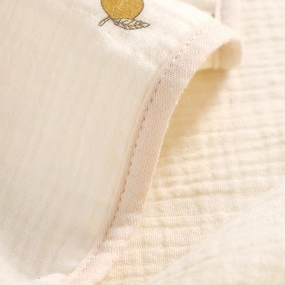 Muslin Cotton Baby Bath Towel with Hood | 4-Layer, All-Season